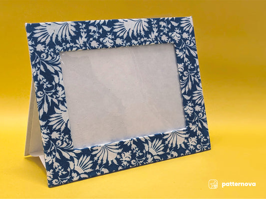 Blue Floral Fabric Essence Photo Frame